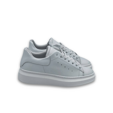 Sneakers bianche in pelle con puntini - FLAG STORE